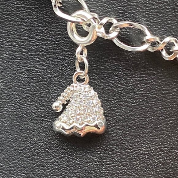 Silver Charm Bracelet with Festive Holiday Removable Charms - Picture 7 of 12